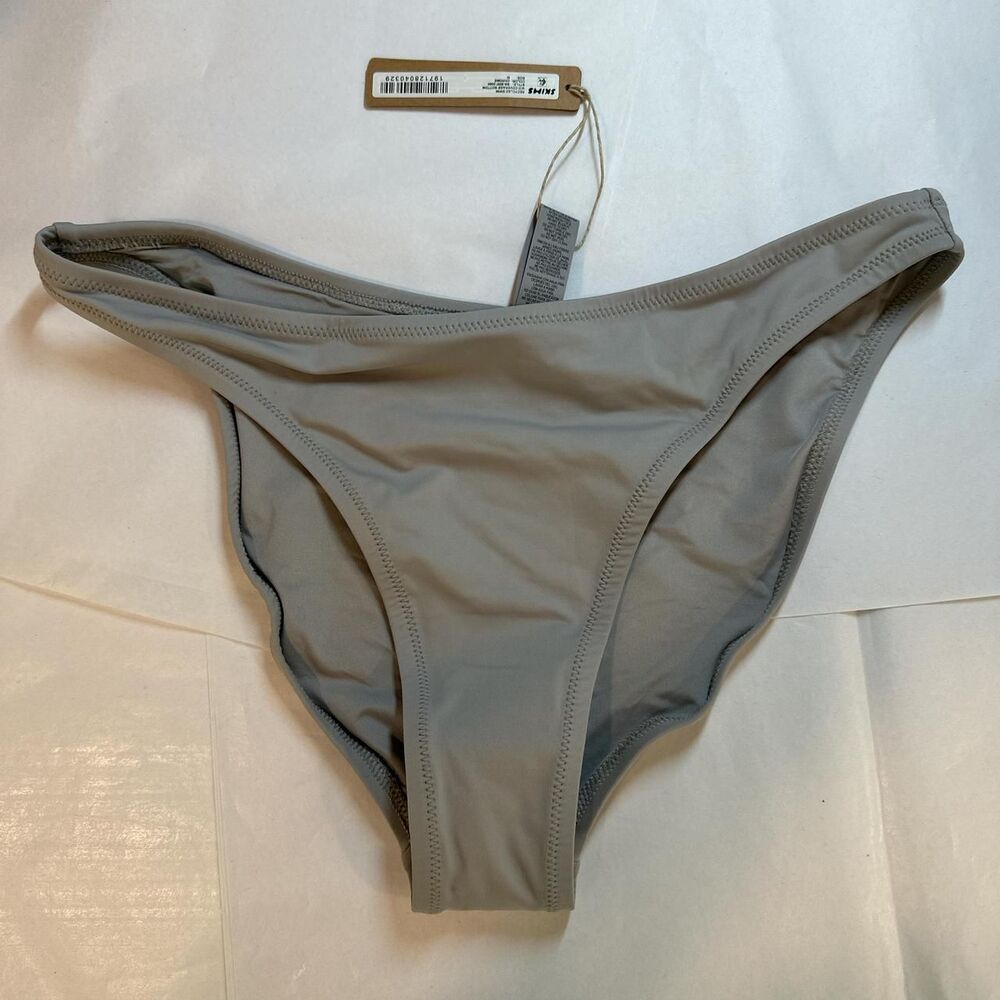 Skims Women's Grey and Blue Bikini-and-tankini-bottoms
